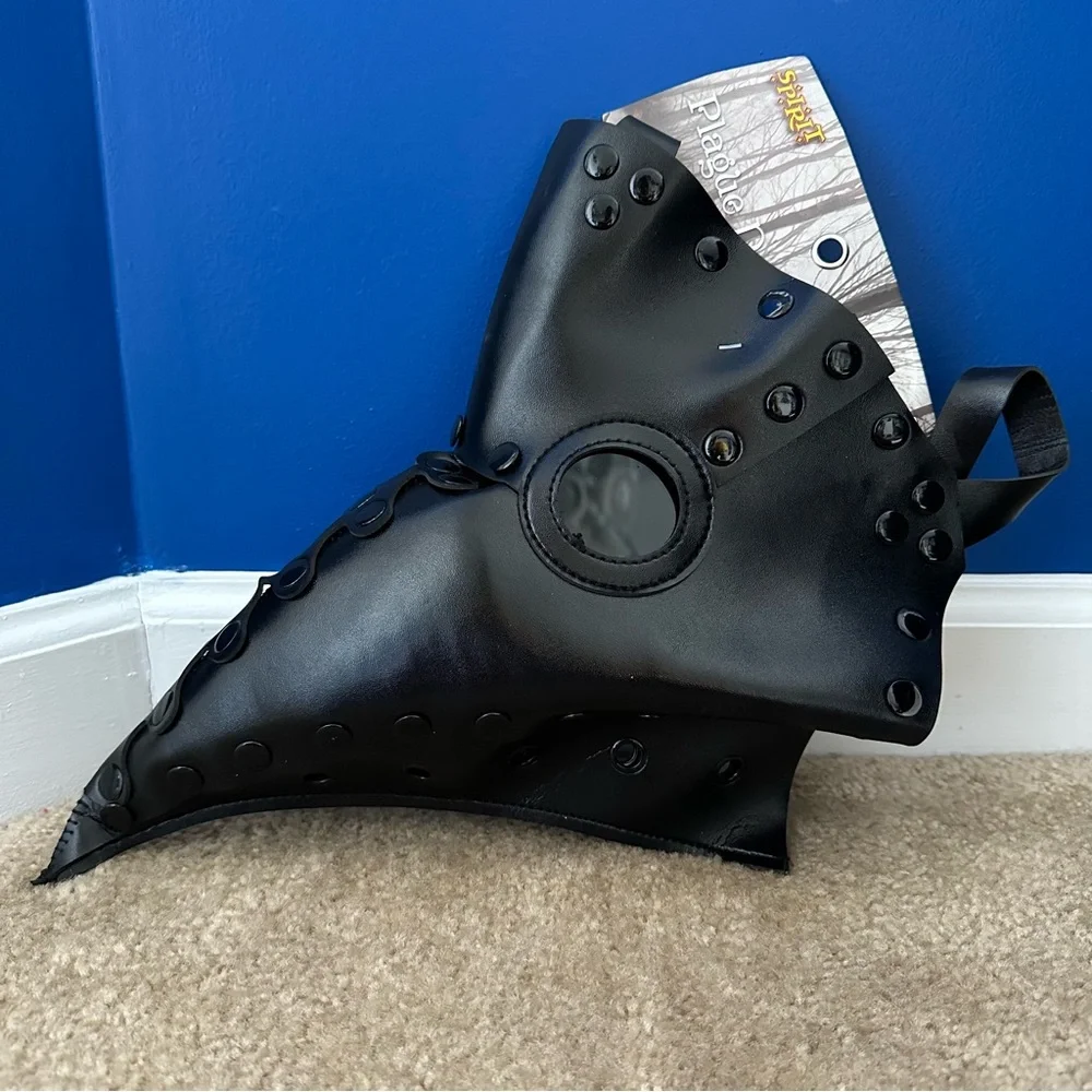 NEW PLAGUE DR BLACK BIRD HALLOWEEN MASK straps ONE SIZE FITS MOST SCARY!